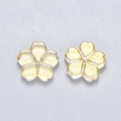 Perle di vetro verniciate a spruzzo trasparente&nbsp;GLAA-S190-006A-01