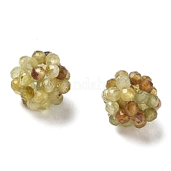 Perle intrecciate di granato verde naturale&nbsp;GG-CBA2E9C-F30-02