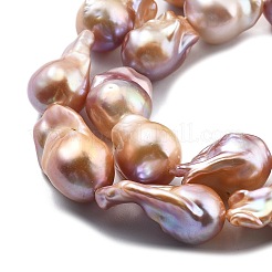 Brins de perles naturelles nucléées&nbsp;PEAR-B004-15C-04D