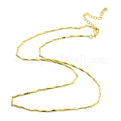 Fabrication de colliers de chaîne à maillons en laiton avec fermoir&nbsp;KK-L209-034A-G