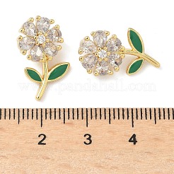 Colgante micropavé cubic zirconia de latón&nbsp;KK-Q068-25G