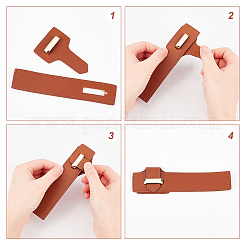 Similpelle pu cucire su fibbie a levetta&nbsp;DIY-WH0292-53A