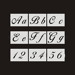 Buchstabe a~z/Zahl/Zeichen Haustier Kunststoff hohle Malerei Silhouette Schablone&nbsp;DRAW-PW0009-03