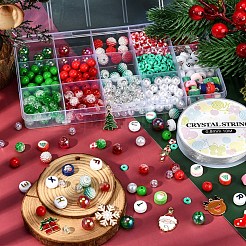 Bausatz für DIY-Weihnachtsarmband-Halskette&nbsp;DIY-YW0005-89