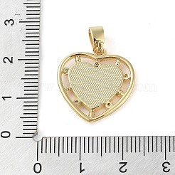 Messing micro pave klare zirkonia anhänger&nbsp;KK-Q813-14G