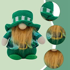 2 stücke 2 stil saint patricks tag tuch gnome gesichtslosen puppe&nbsp;DJEW-GF0001-63