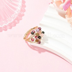 Fingerringe aus mit Kupferdraht umwickelter&nbsp;RJEW-JR01033