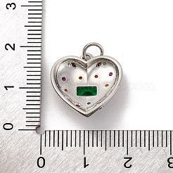 Ottone micro spianare pendenti zirconi&nbsp;KK-U033-18P-02