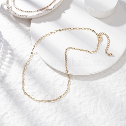 2.5 mm 304 Edelstahl Büroklammer Kette Halsketten&nbsp;NJEW-JN05502