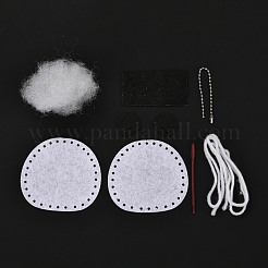 DIY Panda Vliesstoffstickerei Schlüsselanhänger Kits&nbsp;DIY-F071-06