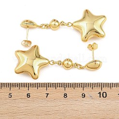Orecchini pendenti in acciaio inossidabile 304&nbsp;LS-EJEW-P325-04A-G