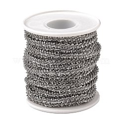 Catene di cavolfiore scintillanti in acciaio inossidabile 304 fatte a mano e resistenti all'ossidazione&nbsp;CHS-L026-03A-P