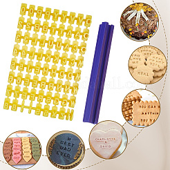 1 Beutel Buchstaben & Zahlen PP-Kunststoff-Keksstempel&nbsp;DIY-SC0033-92