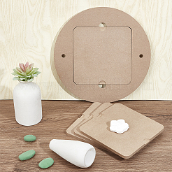 Planches de bois mdf rondes et carrées&nbsp;TOOL-WH0053-08