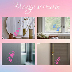 Wasserdichte reflektierende Kunststoffspiegelaufkleber&nbsp;DIY-WH0668-009