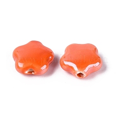 Perles en porcelaine manuelles&nbsp;PORC-N007-20-B01-A09