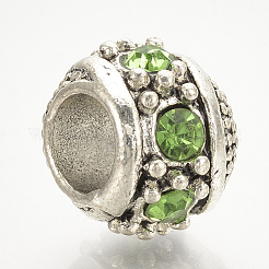 Legierung Rhinestone European Beads&nbsp;MPDL-Q208-075