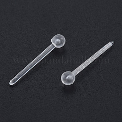 Winzige Kugelohrstecker aus Kunststoff&nbsp;EJEW-N022-01A