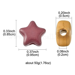 Sprühlackierte opake Acrylperlen&nbsp;MACR-YW0001-99