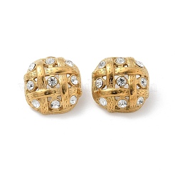 Orecchini ovali in acciaio inossidabile 304&nbsp;EJEW-B108-09G