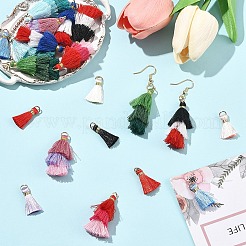 24 pièce 12 styles de décorations de pendentifs à pompons en polycoton (polyester coton)&nbsp;FIND-YW0012-77