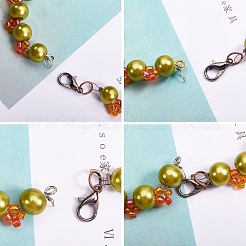 Legierung Karabiner Spangen und Eisen Ringe springen&nbsp;FIND-X0007