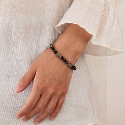 Bracelets à perles rondes tressées&nbsp;CN2041-2