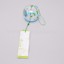 Japanische runde malerei glas windspiele&nbsp;LS-CF-TAC0001-04B