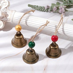 3 pieza colgante de campana de hierro de 3 colores decoración&nbsp;HJEW-JM02235