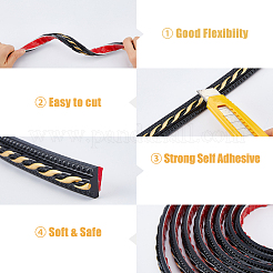 PVC selbstklebende flexible Formleiste&nbsp;DIY-WH0591-349