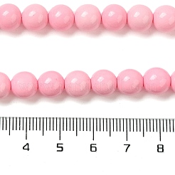 Synthetik Meer weißer Jade Perlen Stränge&nbsp;G-S254-6mm-B01