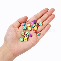 100pcs handgemachte Polymerton-Fruchtthemaperlen&nbsp;DIY-YW0002-40