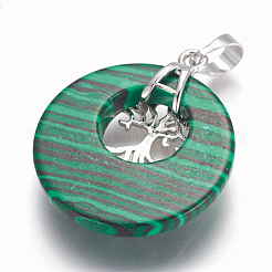 Ciondoli malachite sintetici&nbsp;G-F573-C01