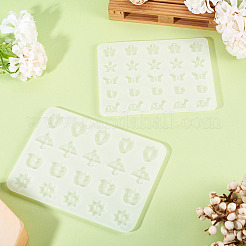 2 Stück 2 Stile DIY-Knopf-Silikonformen&nbsp;DIY-TA0013-32