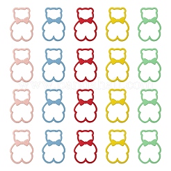 30pcs 5 Farben sprühlackierte Legierungsanhänger&nbsp;FIND-LS0001-54