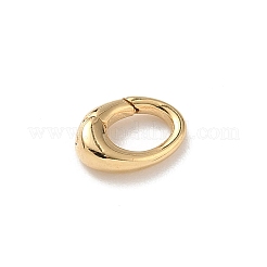 Anelli di chiusura a molla ovali in ottone&nbsp;KK-J301-14G-A