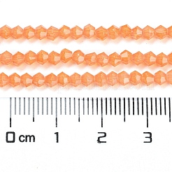 Fili di perle di vetro trasparenti con vernice da forno&nbsp;DGLA-F029-J2mm-03