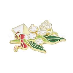 Pendentifs d'émail en alliage&nbsp;ENAM-P258-04A-G