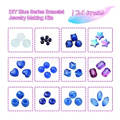 Kit per la creazione di gioielli con bracciale serie blu fai da te&nbsp;DIY-YW0002-66