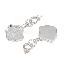 Pendentif de support de cabochon en laiton&nbsp;KK-CBA6A75-40P