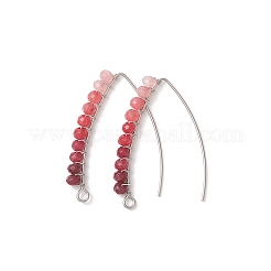Ganci per orecchini in giada naturale della Malesia&nbsp;EJEW-JE06887-01