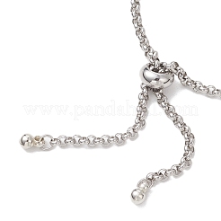 3 pieza de 3 estilos de acero inoxidable 304 con cadena rolo para hacer pulseras&nbsp;AJEW-JB01503