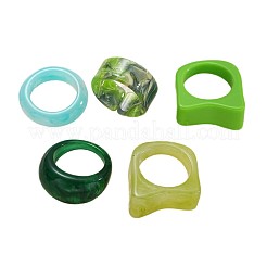 Set aus Fingerringen aus Kunstharz&nbsp;WG0AF86-01