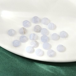 Natürliche blaue Spitze Achat Cabochon&nbsp;G-B146-02B-6mm