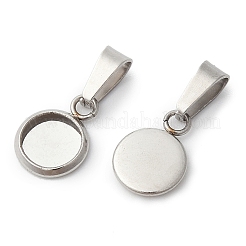 Pendentifs cabochons en acier inoxydable 304&nbsp;STAS-I328-01A-P