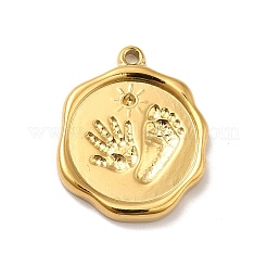 Pendentifs en acier inoxydable 304 avec placage ionique (IP) et montures en strass&nbsp;STAS-I197-001G