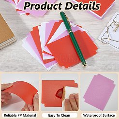 60 feuille de 3 couleurs de séparateur de cartes de jeu de plateau en plastique&nbsp;FIND-CP0002-77C