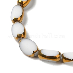 Chapelets de perles en verre électroplaqué&nbsp;X-EGLA-P061-02A-07