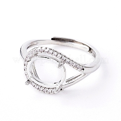 Verstellbare Messingfingerring-Komponenten&nbsp;KK-L193-02P