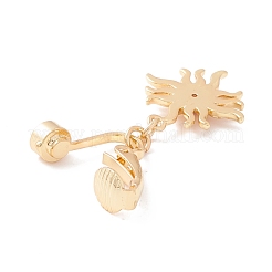 Strass-Sonnenanhänger-Bauchring&nbsp;AJEW-F057-14G